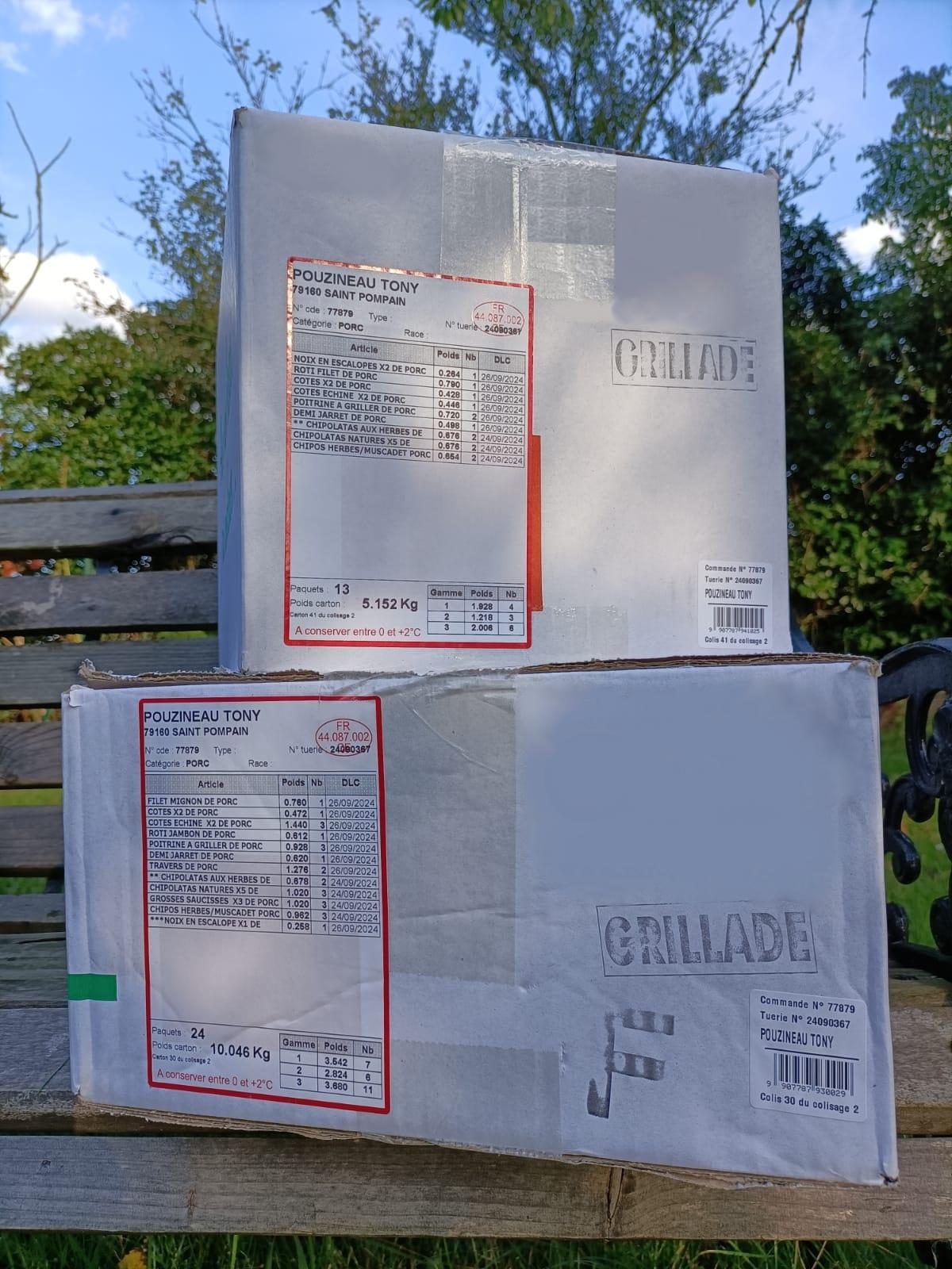 Colis de Cochon 5kg GRILLADES